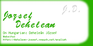 jozsef dehelean business card